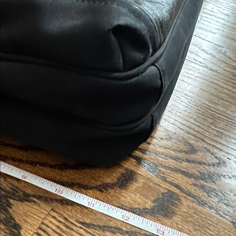 Santi Black Leather Laptop Bag 16”x12”5” with many pockets